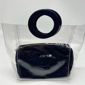 Joe’s Jeans Blue denim and clear bag 2 piece
